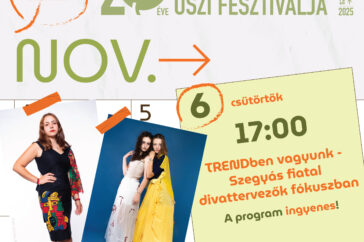 MŐF TRENDben vagyunk - fiatal divattervezők fókuszban, meghívó