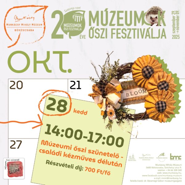 Őszi szünetelő – Családi kézműves délután