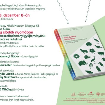 A múzeumi évkönyvbemutatóra szóló meghívó