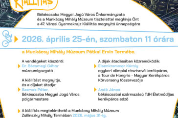 A 47. Városi Gyermekrajz Kiállítás meghívója