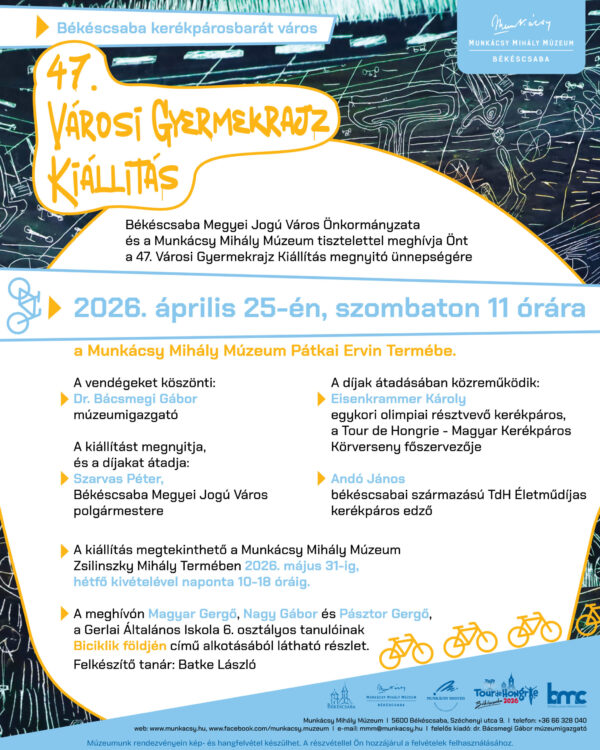 A 47. Városi Gyermekrajz Kiállítás meghívója