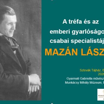 A nap főszereplője, Mazán László Gyarmati Gabriella előadásának kezdő diáján