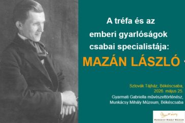 A nap főszereplője, Mazán László Gyarmati Gabriella előadásának kezdő diáján