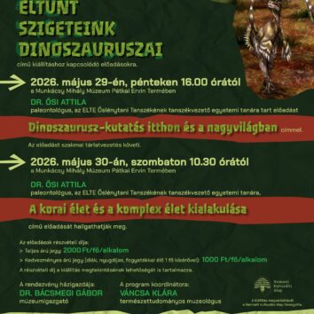 Dr. Ősi Attila paleontológus előadásai