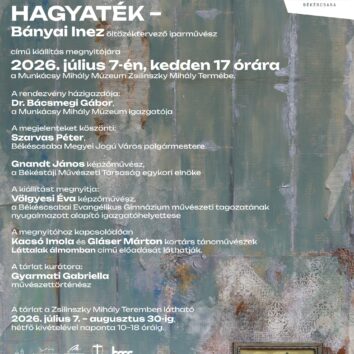 Hagyaték - Bányai Inez öltözéktervező iparművész kiállítása