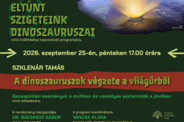 Meghívó Szklenár Tamás előadására