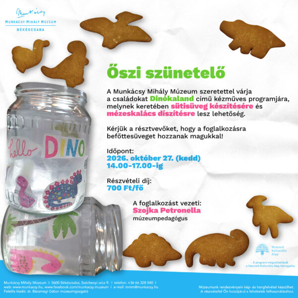 Dinókaland kézműves foglalkozás