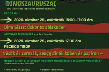 Zárórendezvény – Eltűnt szigeteink dinoszauruszai c. kiállítás